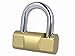 Mosiężna kłódka z 3 kluczami w zestawie, wytrzymała kłódka antykradzieżowa do szopów garażowych, bram, szafek, furgonetek (50 mm 220 g)