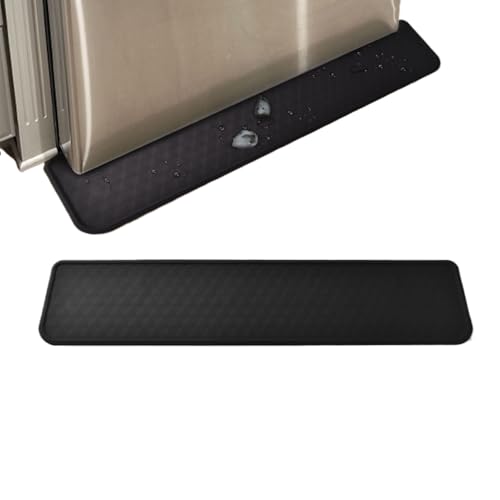 Alfombrilla para Refrigerador - Antideslizante de Silicona para | Protector de Suelo Impermeable Lavable para Cocina