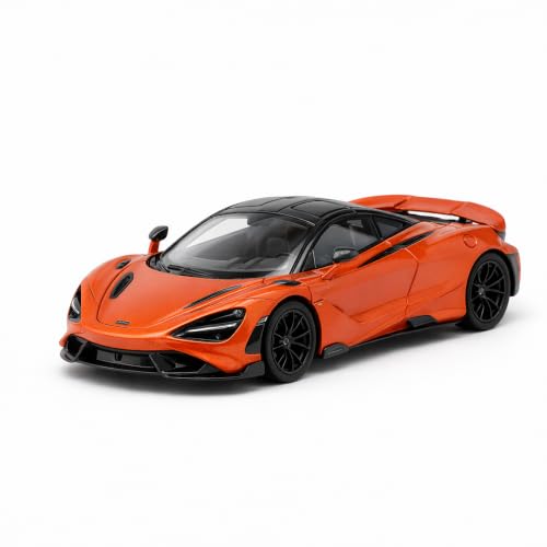 Image of Wizplex CCA Officially Licensed McLaren 765LT 1:64 Scale Die Cast Metal Car - Collectible Alloy Supercar Model with Free-Rolling Wheels, Display Showpiece for Kids 3+ & Car Enthusiasts