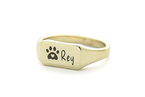 Bague nom de chien gravée pour garder votre fidèle compagnon tout contre vous