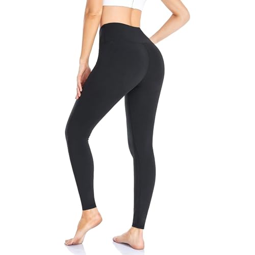 Image of InfiniZer Seamless Butt Lifting Leggings for Women - High Waisted Gym Leggings, Moisture Wicking Yoga Pants for Tummy Control and Workout Comfort (UK, Alpha, L, Regular, Regular, Starry Black)