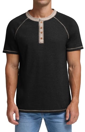 Image of Sailwind Mens Henley Long /Short Sleeve T-Shirt Cotton Casual Shirt