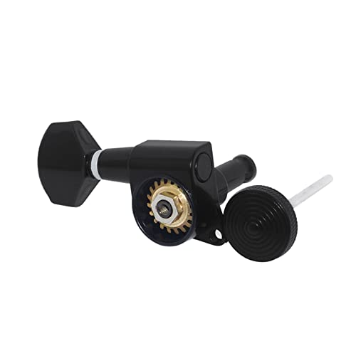 WNWN Tuneurs De Verrouillage De Guitare Électrique Noir 6L Touches De Réglage 1:19 pour Guitare Gaucher Mécaniques… - Les Beatles, Paul McCartney, John Lennon, RIngo Starr, George Harrison WNWN Tuneurs De Verrouillage De Guitare Électrique Noir 6L Touches De Réglage 1:19 pour Guitare Gaucher Mécaniques… – Image 6