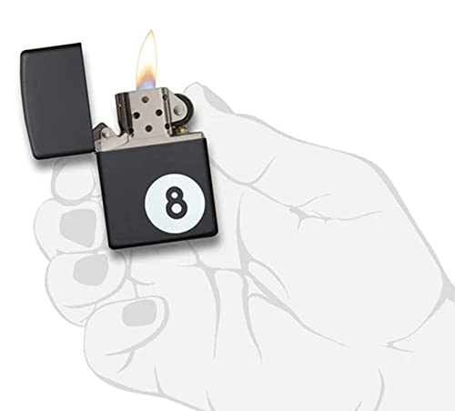 Encendedor Zippo Fox 8-Ball Negro miniatura 4