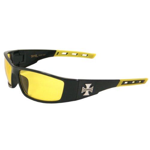 Bikers Sports Wrap Sunglasses for Motorcycle, All Outdoor Sports 3466 (Yellow)