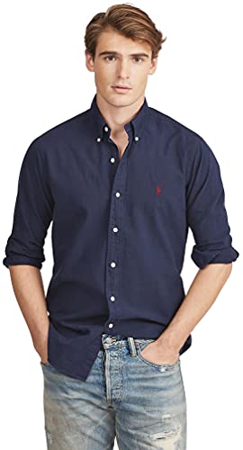 Image of POLO RALPH LAUREN Men's Classic Fit Plaid Oxford Shirt