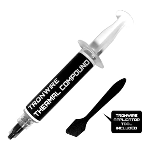TRONWIRE TX-1 Premium Performance Heatsink Thermal Paste Grease Compound for All CPU Processors with Easy to Apply Syringe & Applicator Tool - 7 Gram Cover