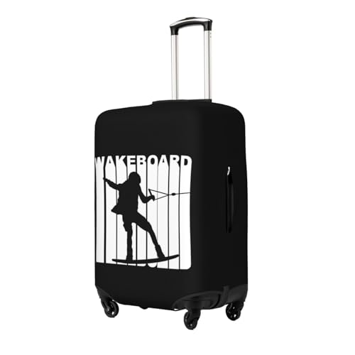 Silhouette Wakeboard Luggage Cover, Suitcase Cover Suitable for 18-32 inch luggage3