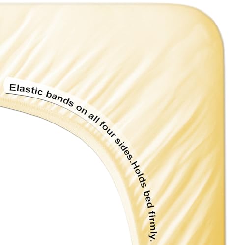 Image of BSB HOME Ultra Soft Waterproof Cotton Terry Mattress Protector Double Size Breathable Hypoallergenic Noiseless Fitted Bed Protector 60x78 inch Mattress /Bed Cover (King 60 X 78 inch | 5x6 ft, Beige)