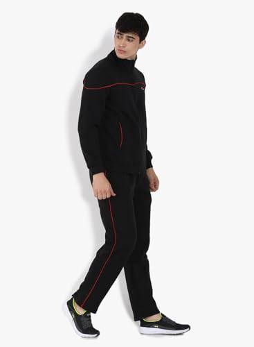Image of muffy Men's Tracksuit Cotton Blend Regular Fit Zip Closure with 2 Side Zipper Pockets & 1 Back Pocket Perfect for Winter Wear-5001