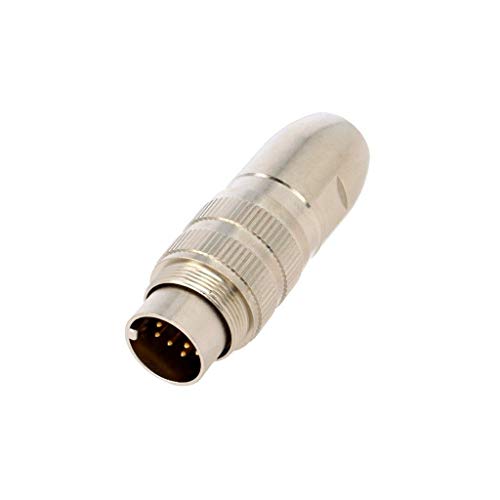 Connecteur M16 Lumberg 12 broches mâle IP68 étanche haute précision
