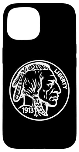 バッファロー ニッケル コイン コレクター 5セント 貨幣学 1913 アメリカ スマホケース iPhone 15 用