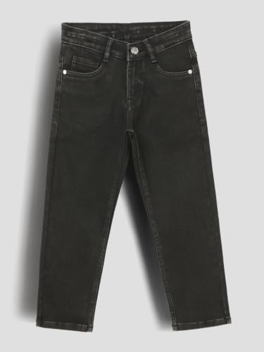 Image of Urbano Juniors Boy's Straight Fit Washed Denim Jeans Stretchable
