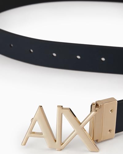 Image of Armani Exchange Men's Gold Buckle Reversible Hinge Belt