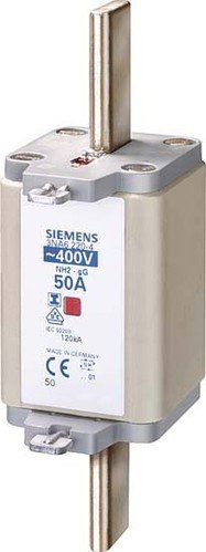 Fusible ISO-NH Siemens gL/gG 125A 400V taille 2 pour cartouche de protection électrique