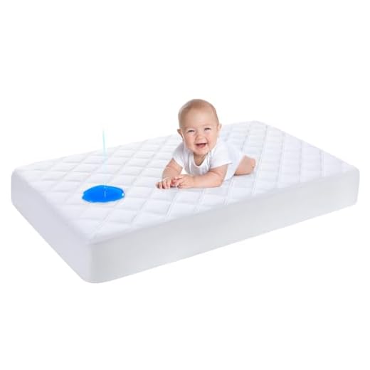 Matratzenschoner Wasserdichte Spannbettlaken 70x140cm /50x90cm Spannbetttuch Atmungsaktiv Bettlaken Laken Matratzenauflage Kinder Baby für Beistellbett weiß YOOFOSS