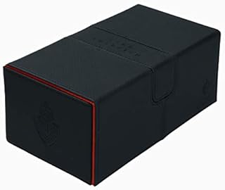 Card Guardian - Premium Double Deck Box for 200+ Cards Trading Card Games TCG (Black)