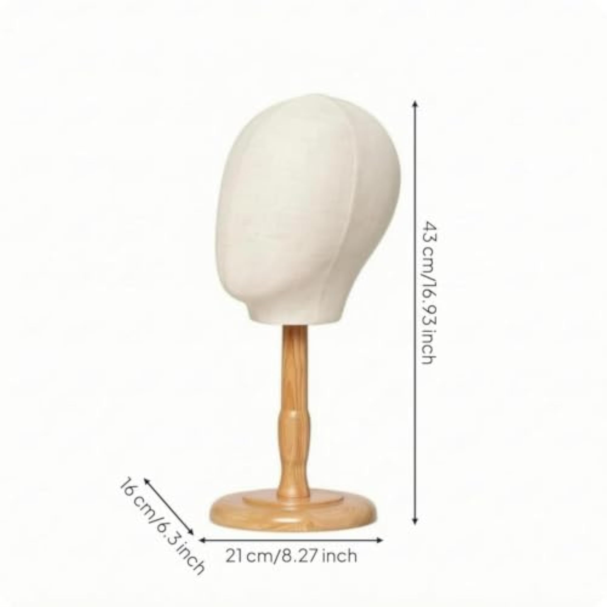 Cloth-Covered Hat Display Mannequin Stand