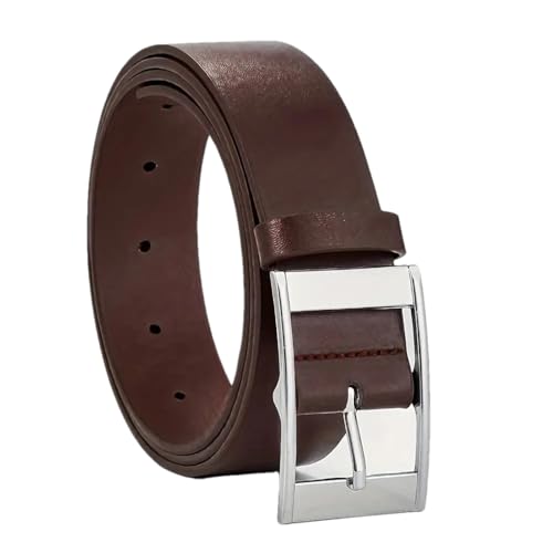 YTR6TW Men Luxury Belt PU Leather Belts Metal Pin Buckle Waist Strap Belts Jeans Belt
