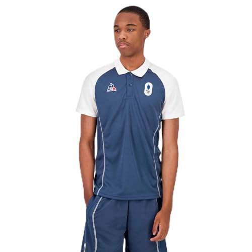 Le Coq Sportif Poloshirt für Herren, blau, XS