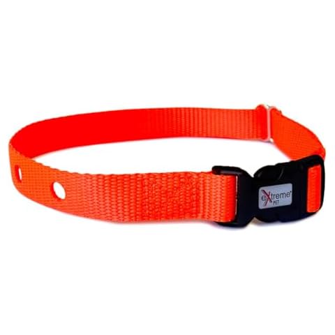 Extreme Dog Fence Dog Collar Replacement Strap - Bright Orange - Compatible with Nearly All Brands and Models of Underground Dog Fences Cover