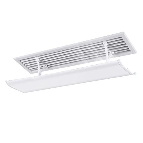 Grille d'aération rectangulaire pour climatiseur blanc déflecteur air - 2