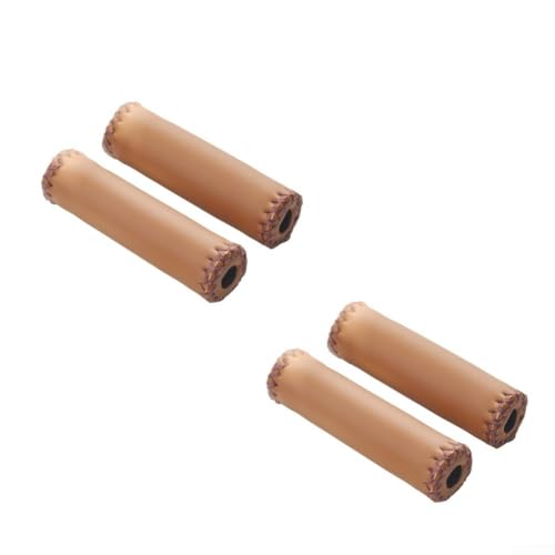 Lenkergriff-Set aus PU-Leder, 2 Paar für 22,2 mm Lenker, entworfen für Mountainbikes, Rennräder, Klapp- und Pendlerfahrräder, mit rutschfestem elastischem Griff