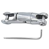Toyvian De Cadena De Multidireccional Acero Inoxidable Giratorio Doble Suministro Marino