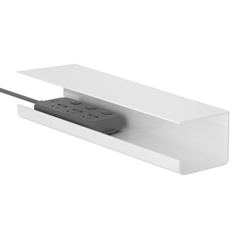 Bandeja organizadora para gestión de cables bajo escritorio Eujgoov, material PVC, para oficina y hogar miniatura 2