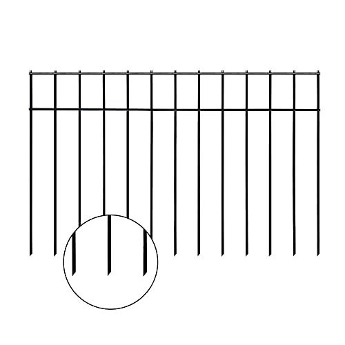 YESON Animal Barrier 30FT(L)15 in(H), 15 Pack 2415 Inch Dog Digging Fence Underground, Decorative Garden No Dig Dog Barrier Black
