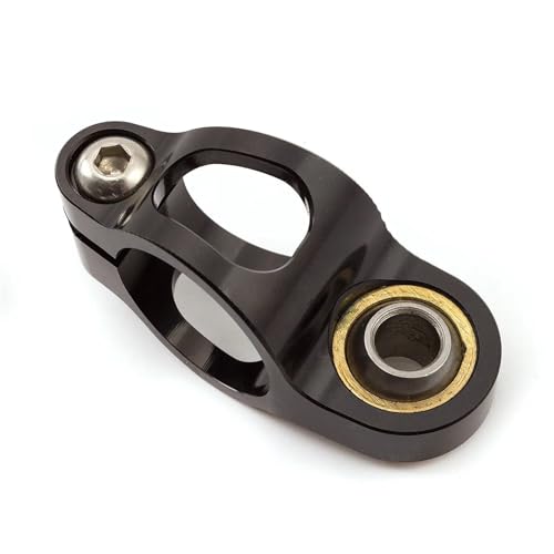 ショックアブソーバークリップ 1個 方向性ステアリングダンパースタビライザーブラケットマウントホルダー オートバイレーシングATV電動スクーターアクセサリー(Black)