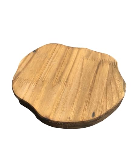 Suporte Bolacha Base Madeira Pinus para Panelas Petisqueira e Vasos Decorativa Rústica