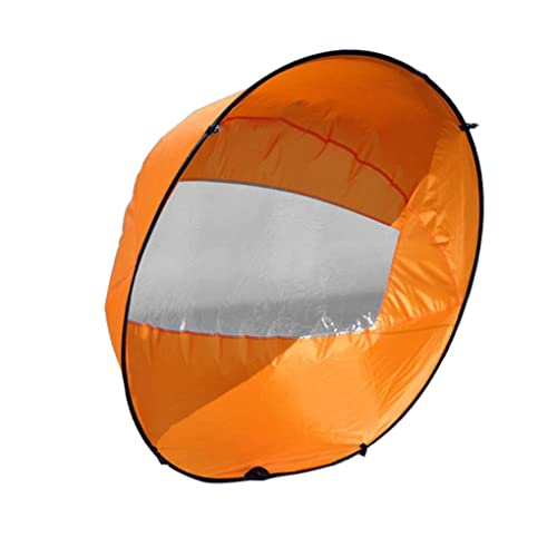 Huraoerrrr Kayak Volto Volto Pieghevole Kayak Paddle Portatile Vera sottovento con Una Vela Chiara per la Barca Gonfiabile Accessorio