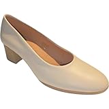 ARIADNA SÁNCHEZ Zapatos de Salón para Mujer Cómodos 24 Horas, Zapatos Piel de Fabricación Propia Hecho en España (Beige, Sistema Tallas Calzado EU, Adulto, Números, Mediano, 40)