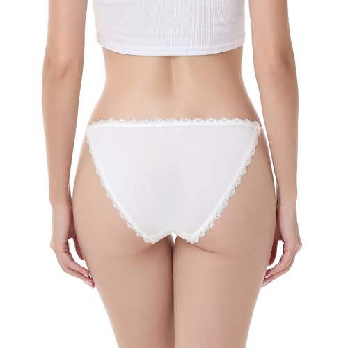 Camelia Womens Underwear string Bikini Microfiber stretch Lace Panties 5-6 Pack Sexy Briefs USA3