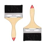 Materiale: questi pennelli per detriti sono realizzati con setole sintetiche morbide, lisce, uniformi e di densità uniforme, con setole saldamente attaccate e non cadono durante la verniciatura. La parte del manico è realizzata in legno massello per una presa comoda, riducendo i palmi sudati e stanchi durante il lavoro e la pittura.