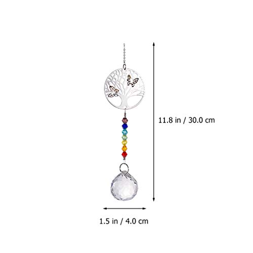 VALICLUD 3Pcs Suncatcher Cristal Prismas de Cristal Pendurado Bola De Vidro Pingente Pingentes para