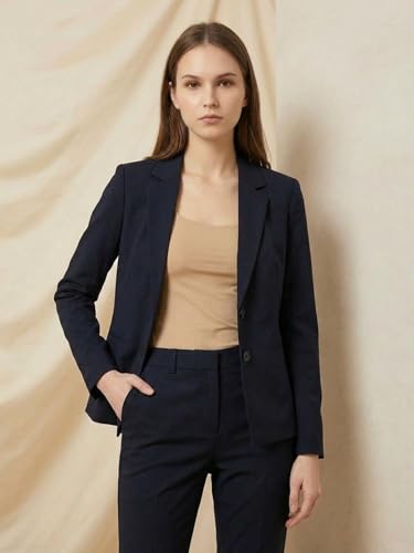 Image of ROCKSY Black Smart Casual Formal Blazer for Women, Regular Fit Stylish Blazer for Women