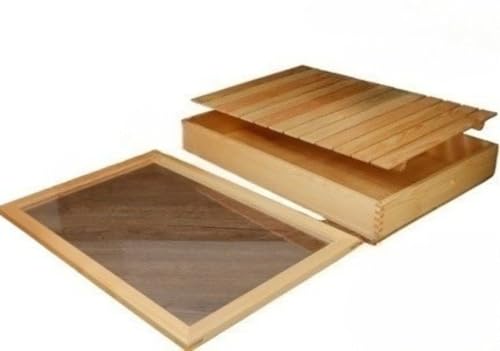 EVREFIN寿司箱 ネタ箱 目皿 アクリル製 フタ付飲食店 寿司プレート 箱 寿司盛台 ステージ 寿司屋 フタ付 寿司 魚箱 和食器 ネタケース キッチン ホテル レストラン 家庭用 業務用 (寿司木箱 60×40 巾着蓋付き(フリーマット1枚付き))