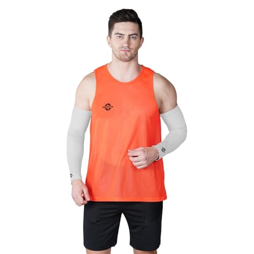 Image of Nivia Arm Sleeves for men & women, Arm Compression sleeves, Uv sun protection arm sleeves for boys & girls,Arm Sleeves for Cricket,Volleyball,Football,Bike Riding,Cycling