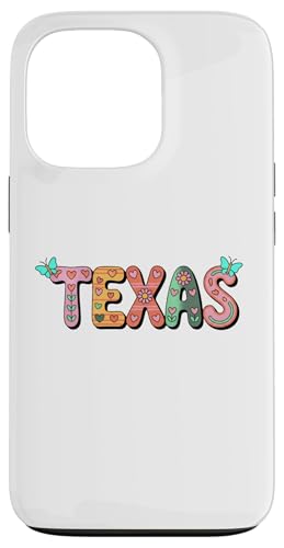 Cute Vintage Boho Texas State Floral Bubble Women and Girls �X�}�z�P�[�X iPhone 13 Pro �p