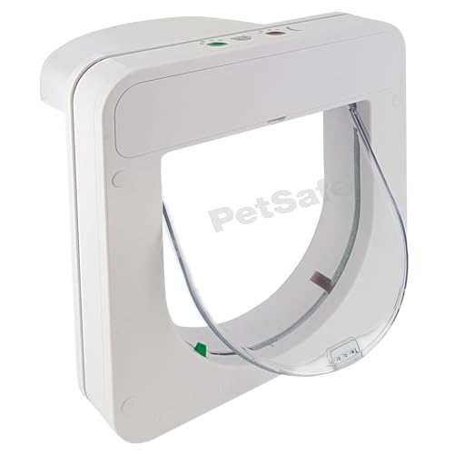 PetSafe Petporte Smart Flap Microchip Cat Door, Battery Operated or Main Power Supply, Easy Install, Customised Timer Feature, For Cats Up To 7kg