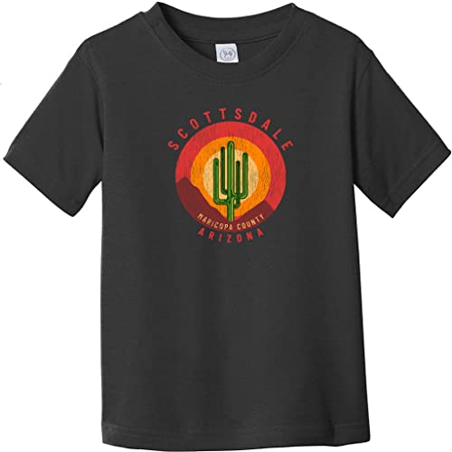 Scottsdale Arizona Cactus Mountains Retro Toddler T-Shirt