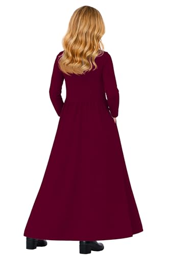 Image of Deerose Girls Maxi Dress Short Sleeve Casual Long Dresses with Pockets 5-14 Years