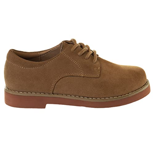 Image of French Toast Kids Oxford Dress Shoes - Lace Up Loafer School Uniform Saddle Shoe for Girls and Boys (Sizes: 11-13 Little Kid / 1-7 Big Kid)