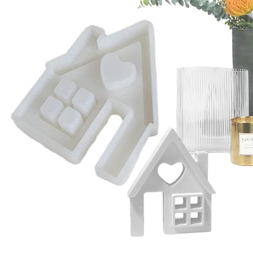 1/3 unids casa vela moldes - molde de silicona grande,...