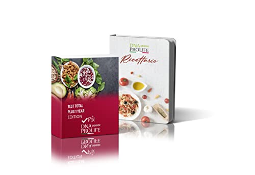 DIENNEA Prolife - Programma + Test 1 Year - Test Glutine e Lattosio - Include 1 Anno di Programma Alimentare - Kit Prelievo Genetico e Ricettario - Made in Italy …