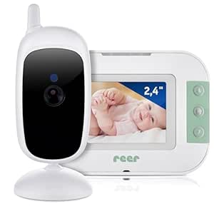 reer BabyCam S | Digitales Video-Babyphone | abhörsicherer FHSS-Technologie | 300m Reichweite | Nachtsicht |Gegensprechfunktion | integrierte Schlaflieder