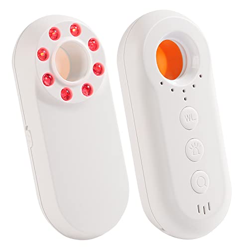 JORLUS Mini détecteur RF Portable sans Fil, détecteur de caméra de Surveillance Anti-caméra de sécurité, détecteur de caméra Espion sans Fil avec Alarme de Vibration antivol