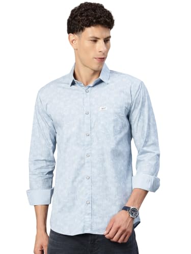 Image of Majestic Man Stylish Geomatric Print Casual Shirt - Pure Cotton| Full Sleeve | Trendy & Comfortable